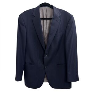 Hart Schaffner Marx Men’s Navy Blazer 42R Classic Wool Sport Coat